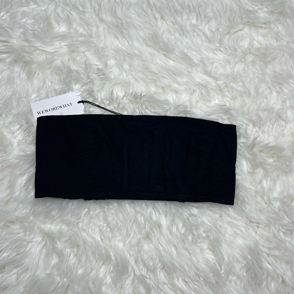 NWT We Wore What Black Bandeau Top CB241